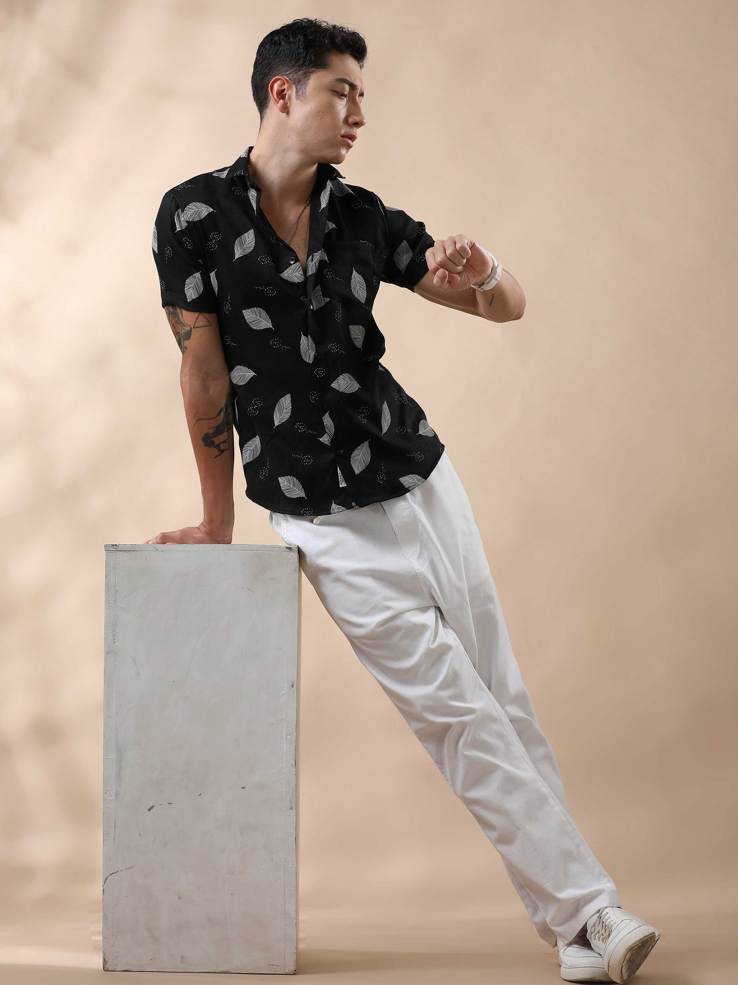 Dynamic Nylon Rubber Print Shirt