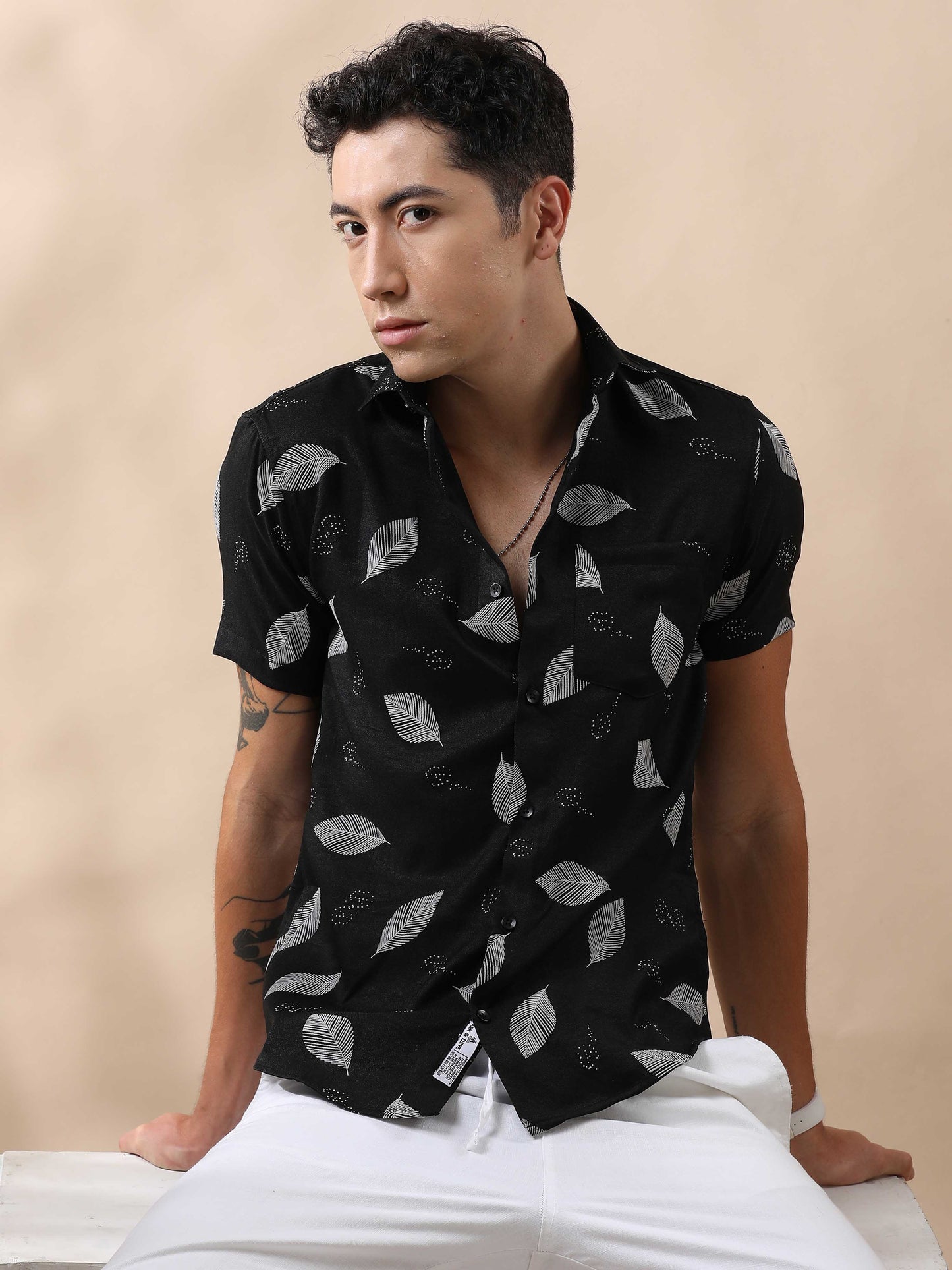 Dynamic Nylon Rubber Print Shirt