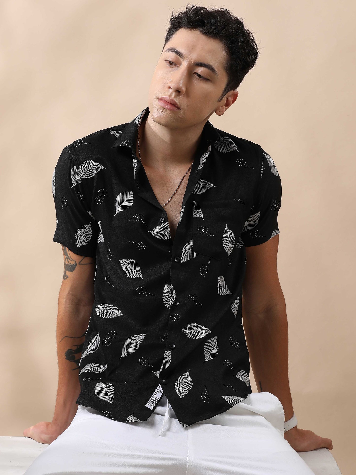 Dynamic Nylon Rubber Print Shirt