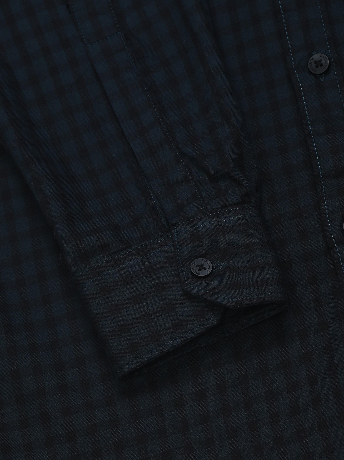 Lagos Green and black Timeless check shirt