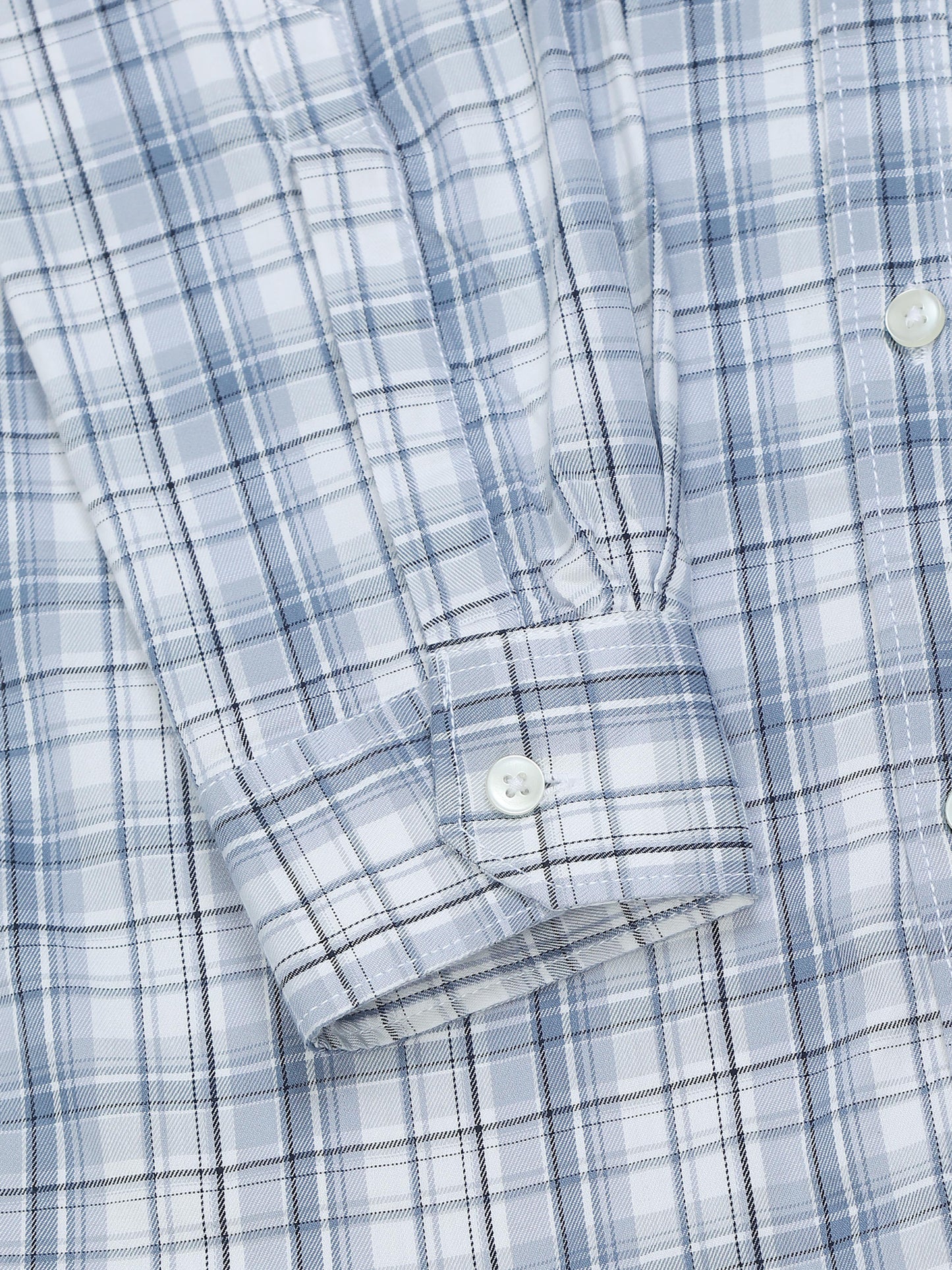 Darwin Light Blue Grey Timeless check Shirt