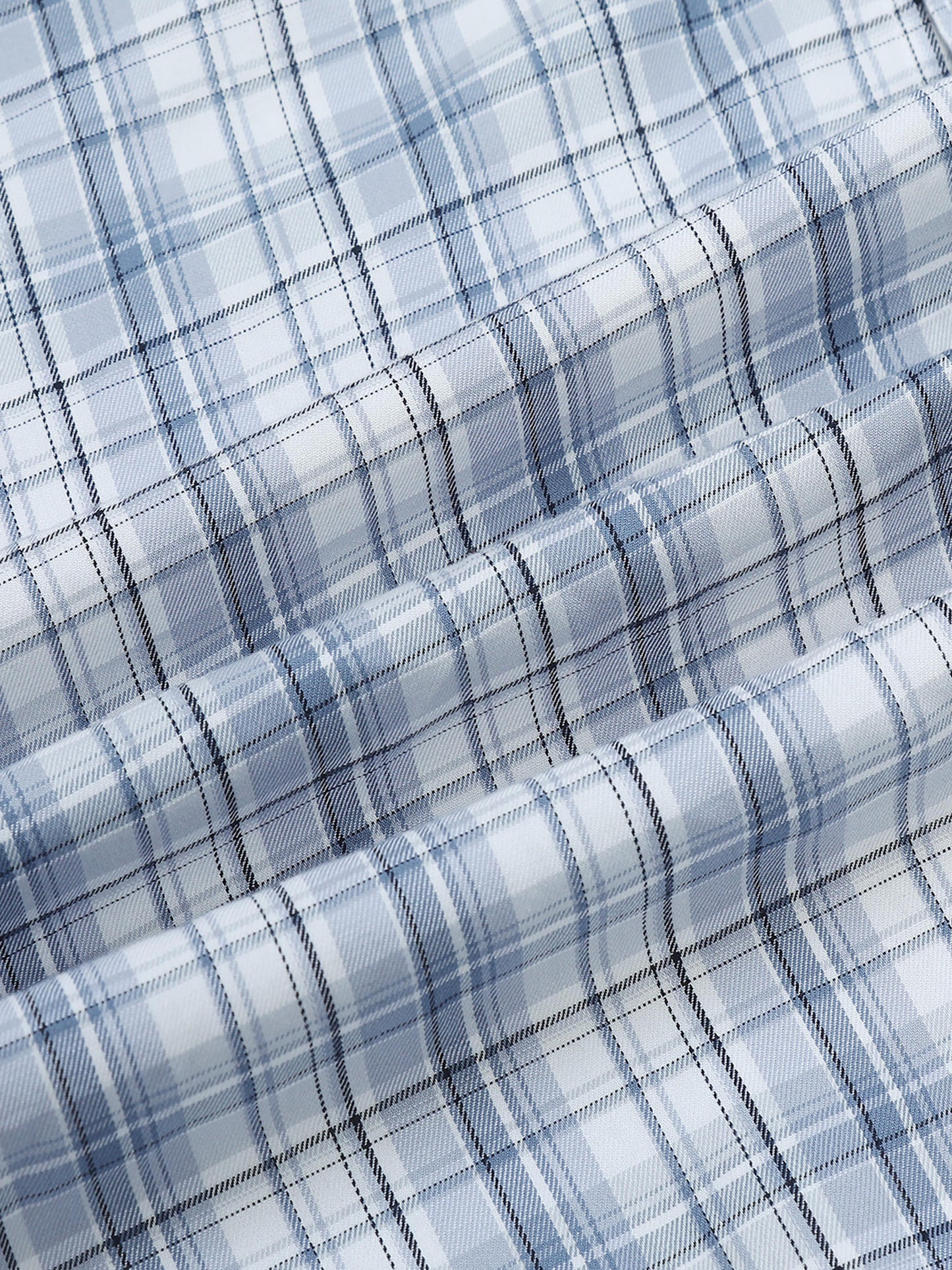 Darwin Light Blue Grey Timeless check Shirt