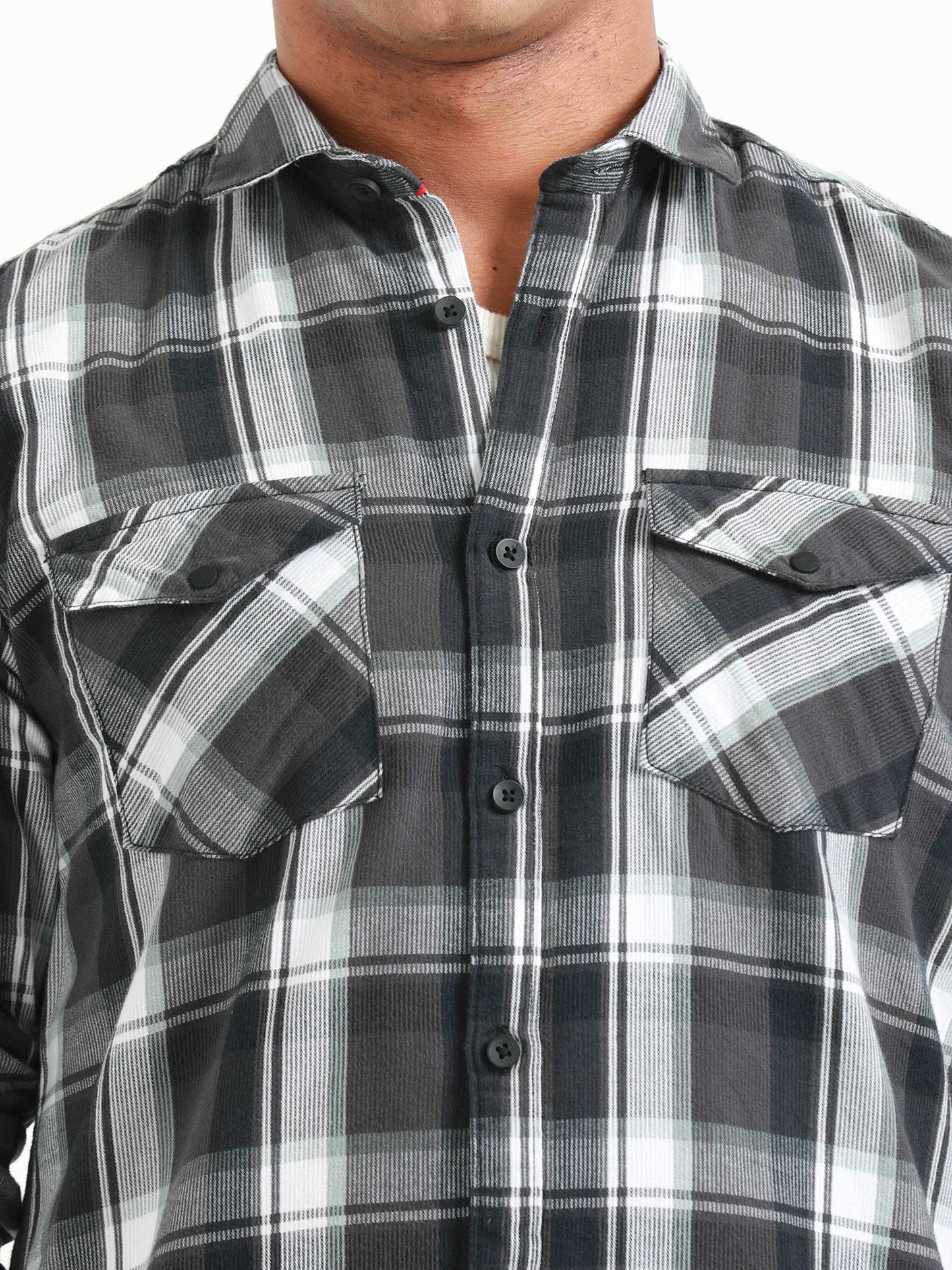 Phoenix Black Eel Check Shirt