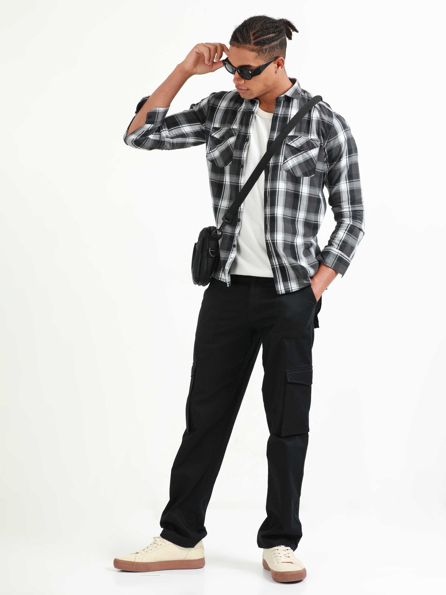 Phoenix Black Eel Check Shirt