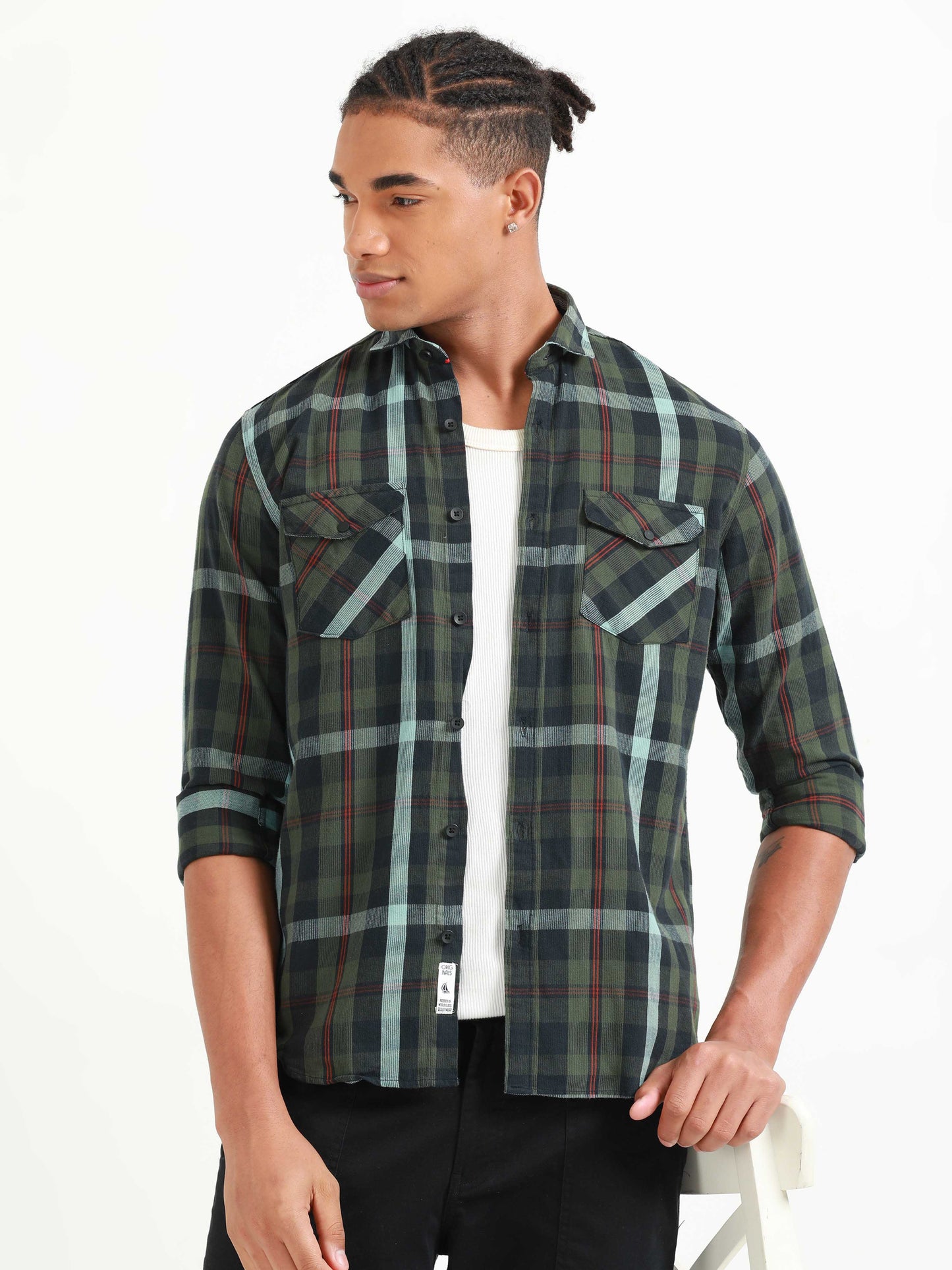 Phoenix Green Check Shirt