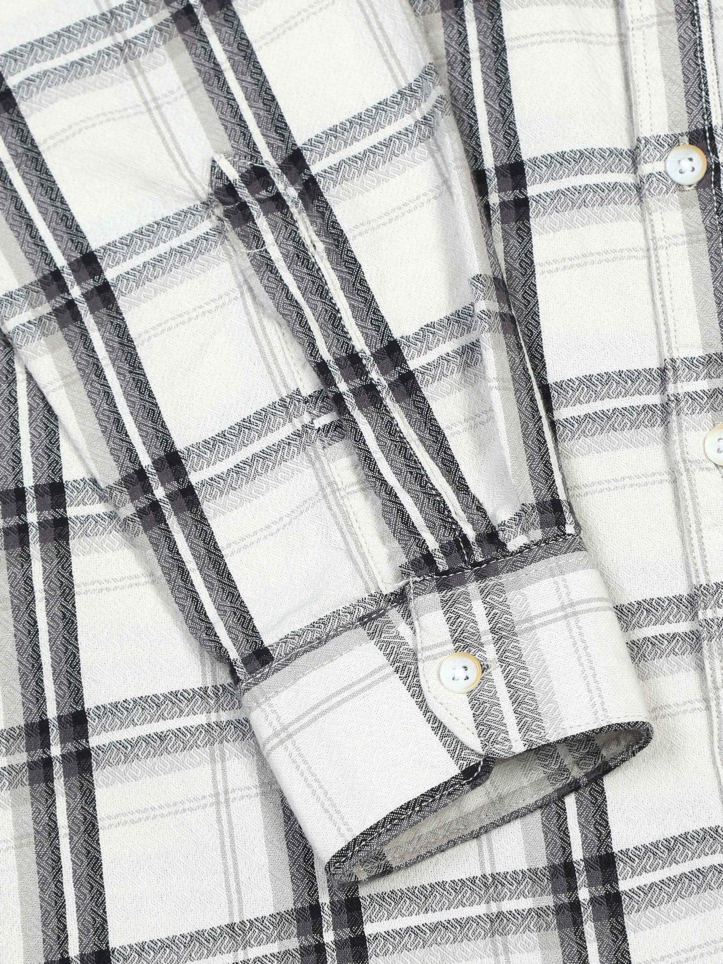 Scuderia White Checks Shirt