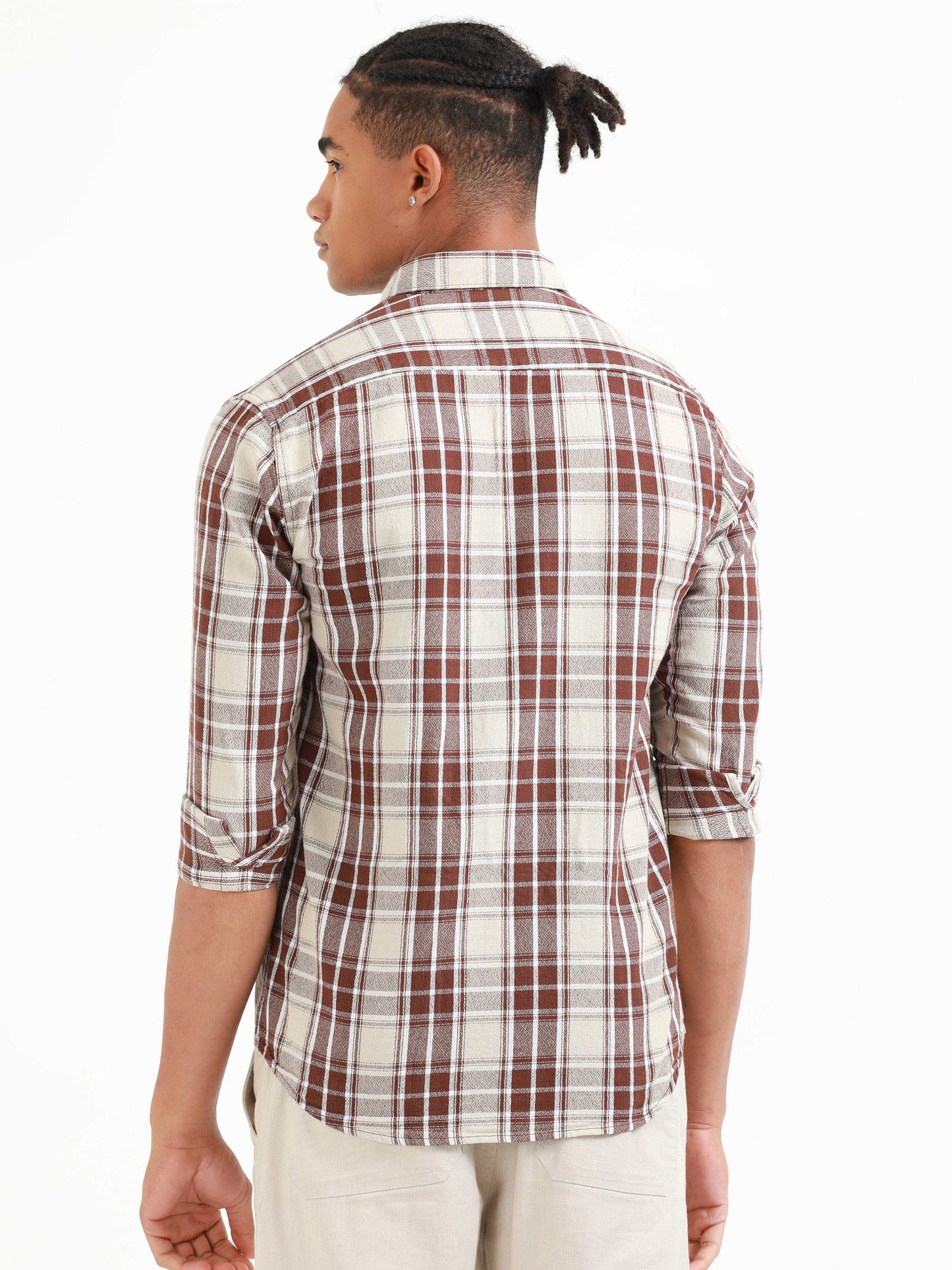 Kobe Brown & Pearl Check Shirt