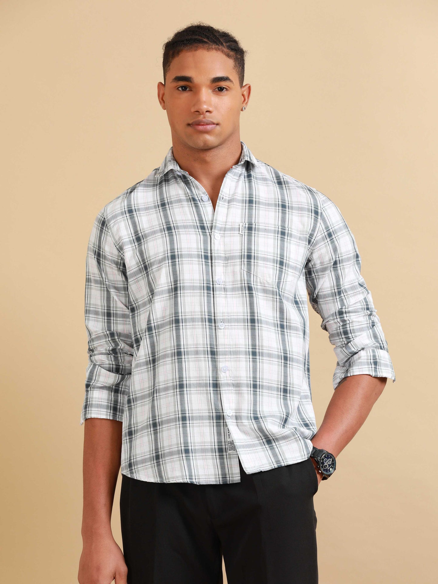 Kobe Spanish Green Check Shirt