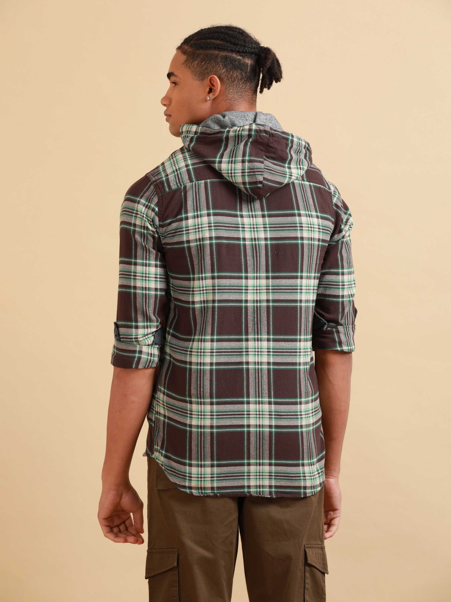 Freetown Brown & Green Check Shirt