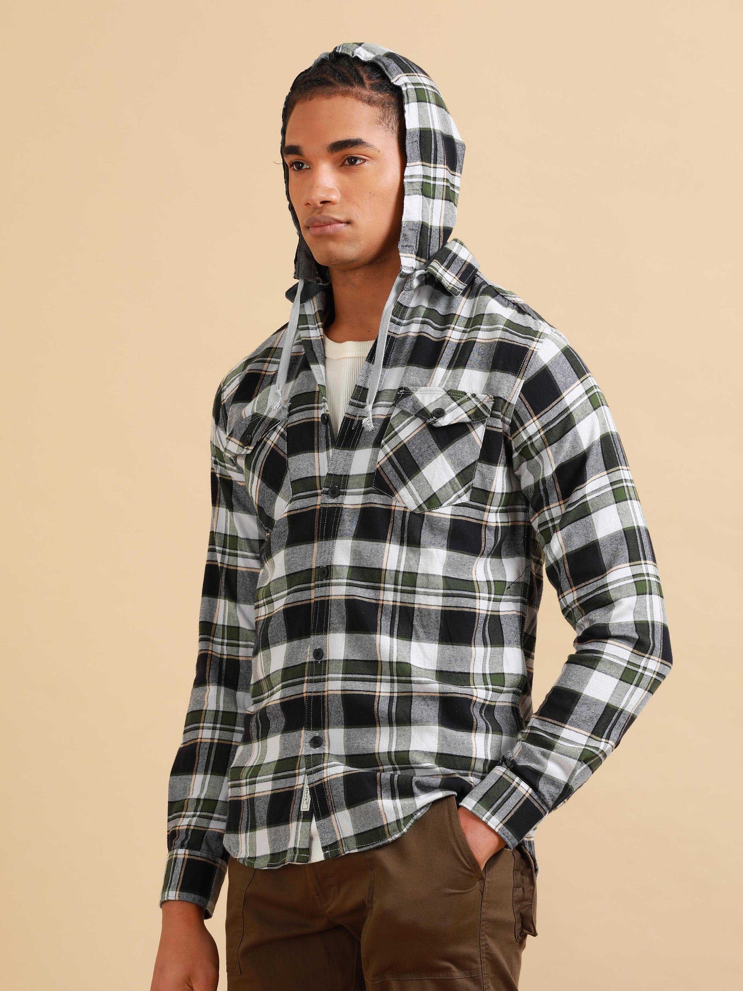 Phoenix Black & Green Check Shirt