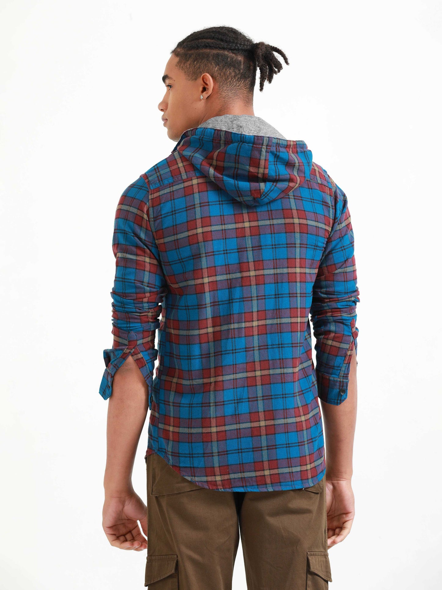 Freetown Sky Blue & Red Check Shirt