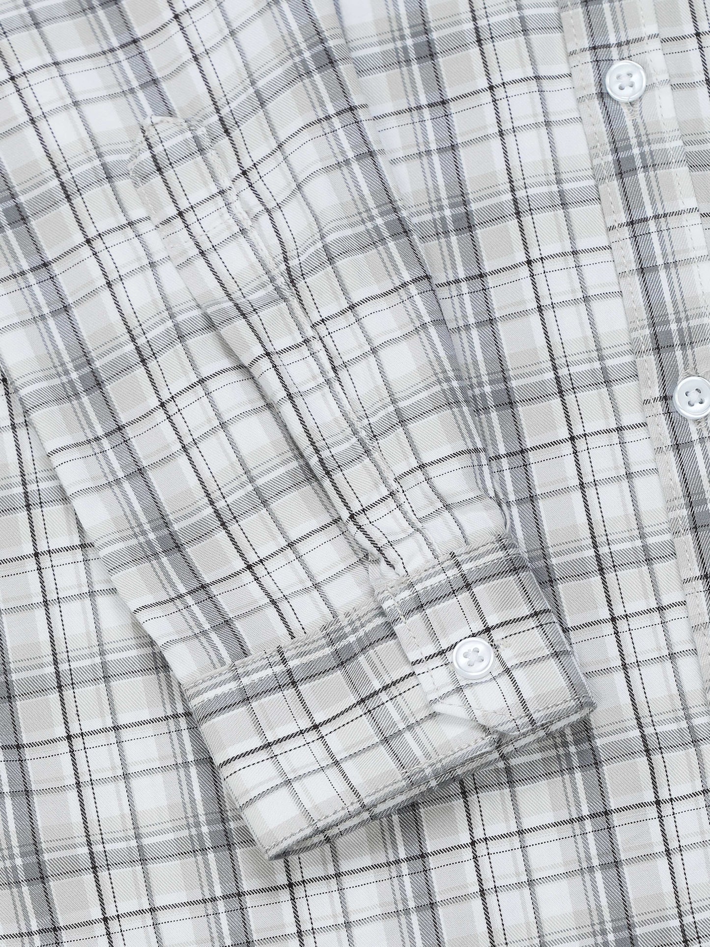 Lagos Natural grey Timeless check shirt