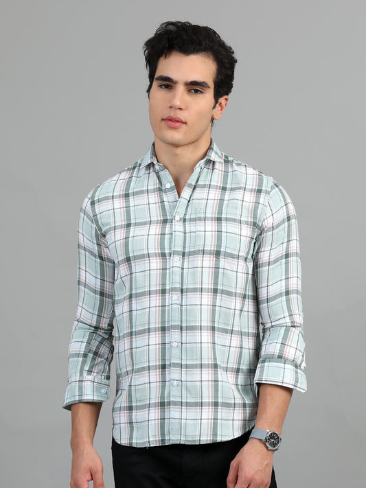 Hanoi Green white Timeless Check shirt