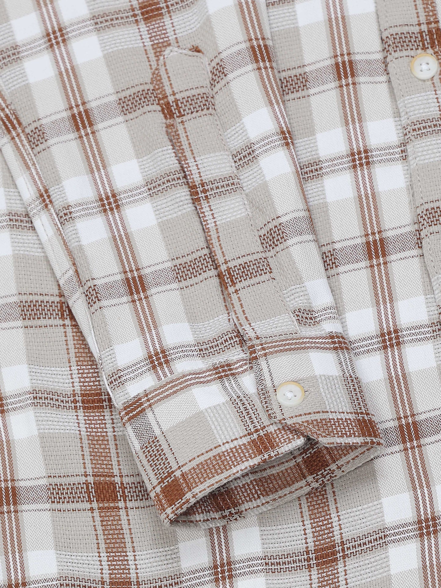 Hanoi Grey brown Timeless check shirt