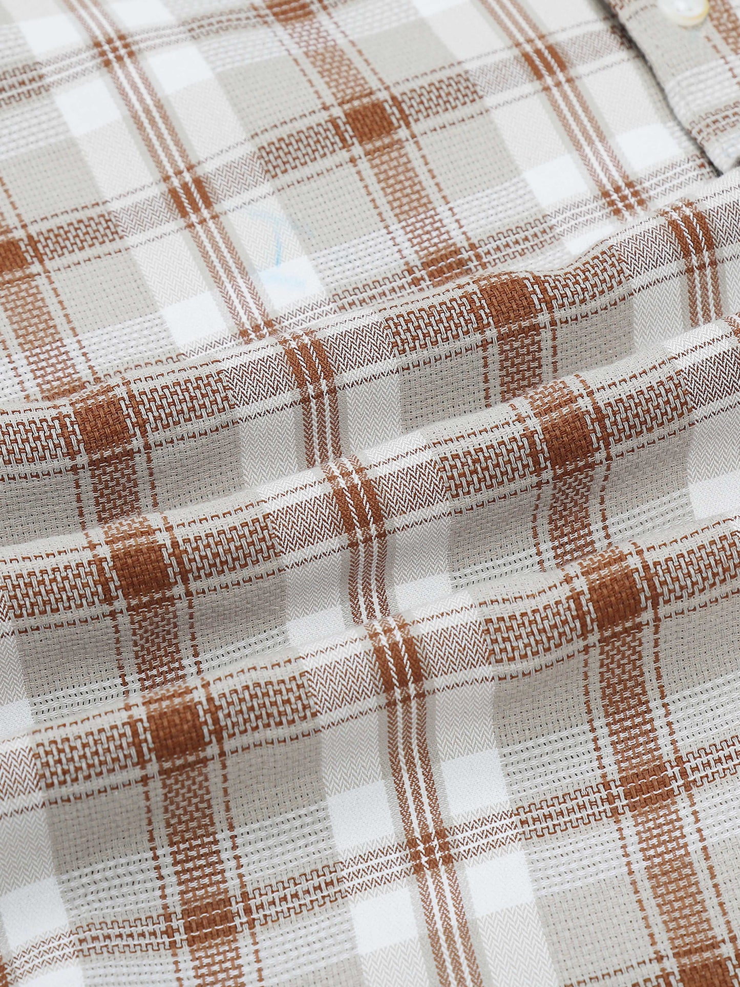 Hanoi Grey brown Timeless check shirt