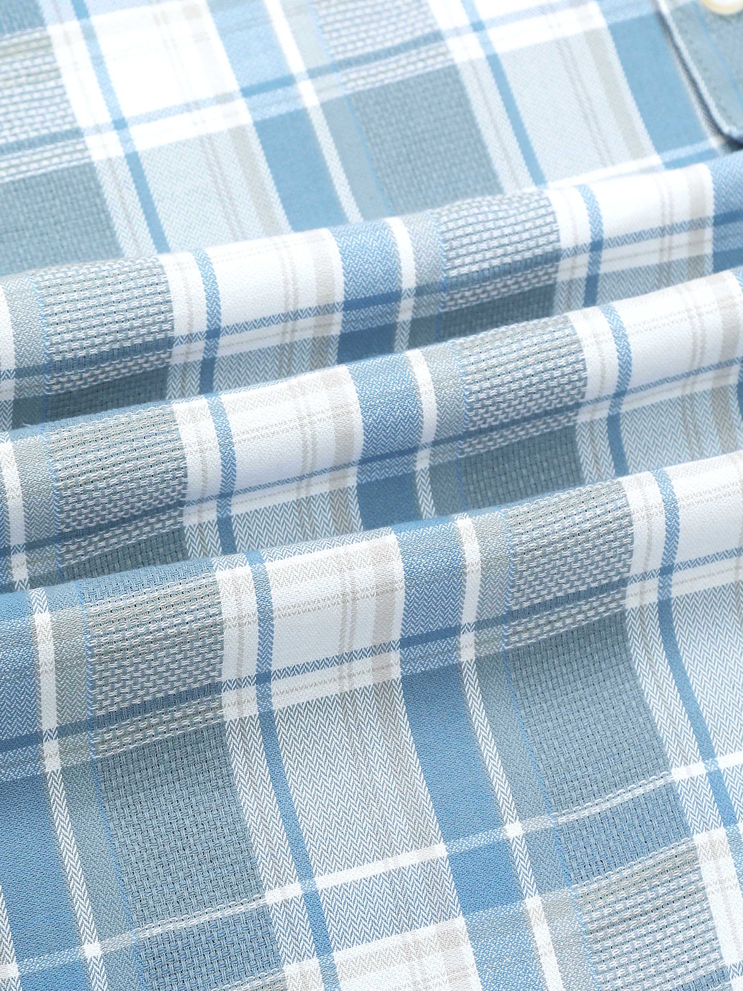 Hanoi Light grey blue Timeless check shirt