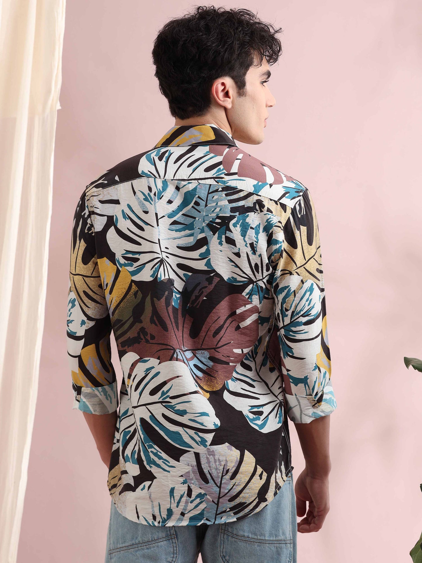 SantiagoTropical Multi-Color Printed Shirt