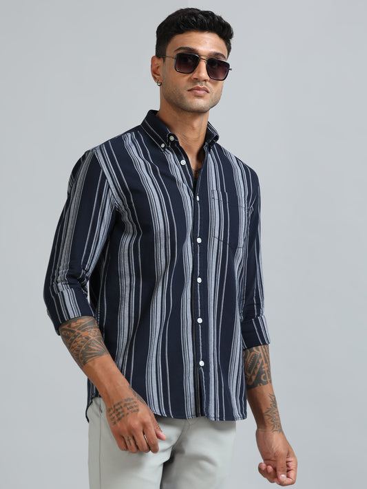 Gandia Navy Stripes Shirt