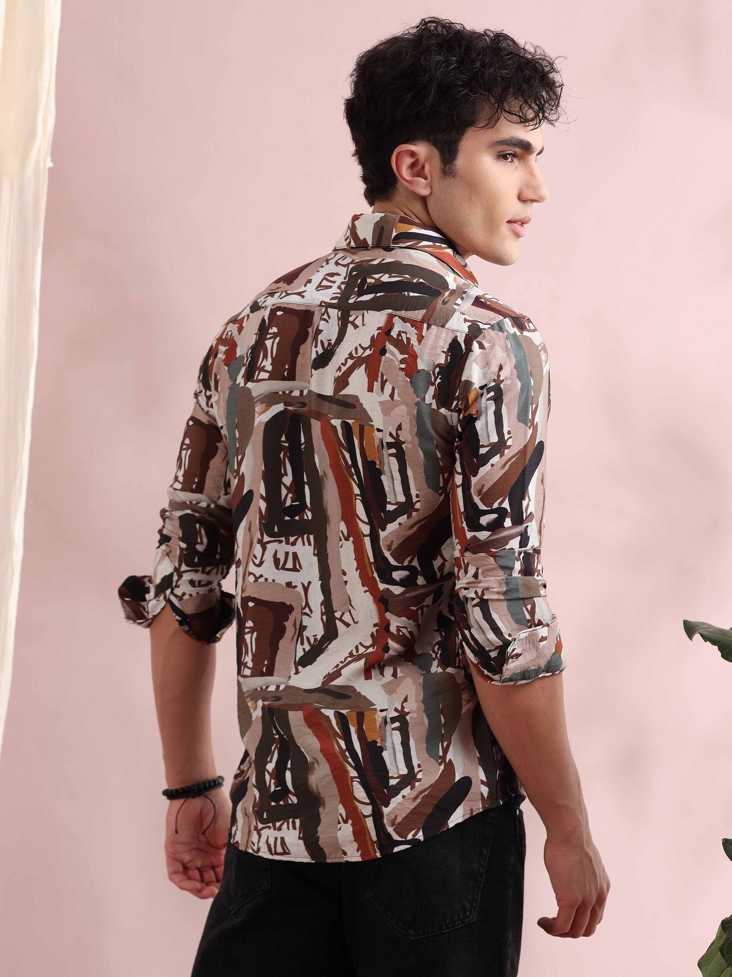 Santiago Nickel Grey Printed Shirt