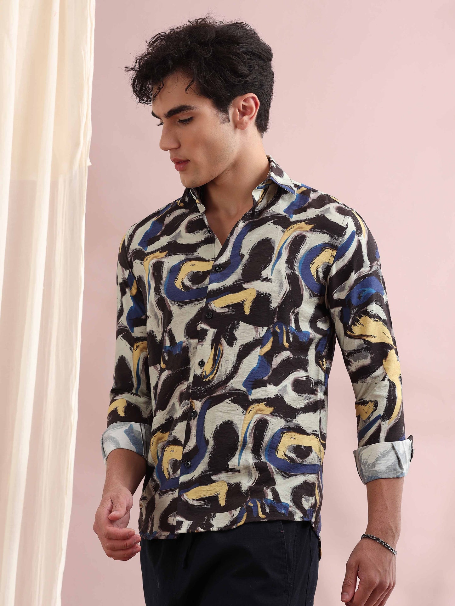 Santiago Multi Abstract Printed Shirt