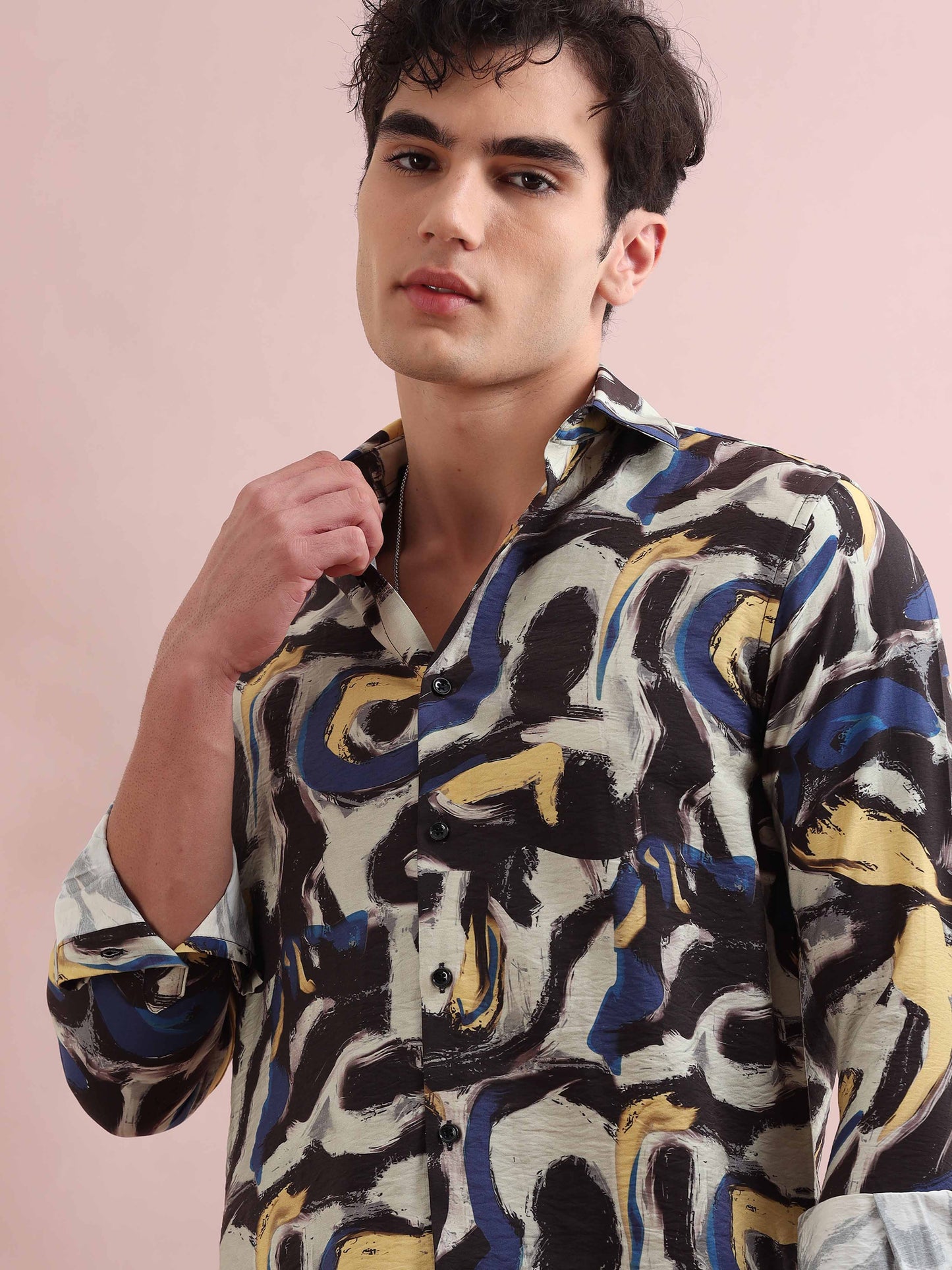 Santiago Multi Abstract Printed Shirt