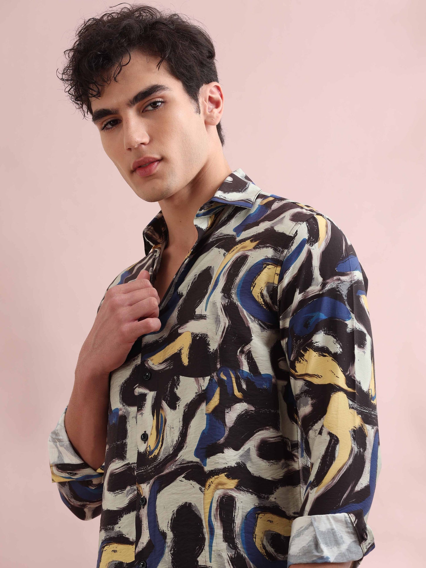 Santiago Multi Abstract Printed Shirt